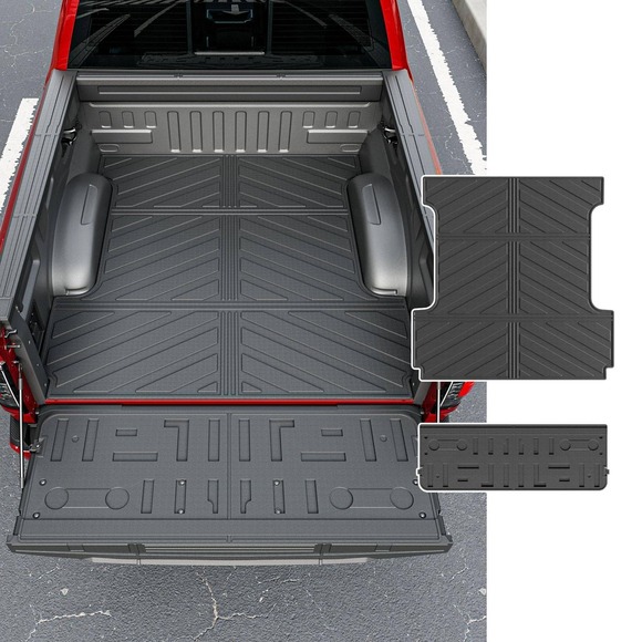 powoq Other - powoq Truck Bed Mat Tailgate Mat for 2021-2026 Ford F-150 5.5FT Bed Black TPE